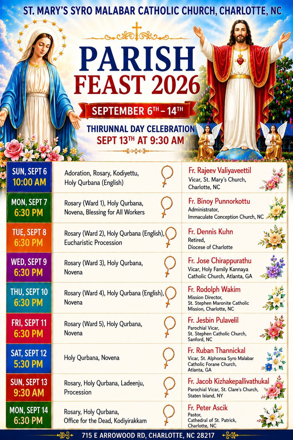 St. Mary's Parish Feast 2026